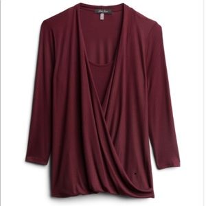 Laila Jayde - Dorsi Front Drape Ribbed Knit Top